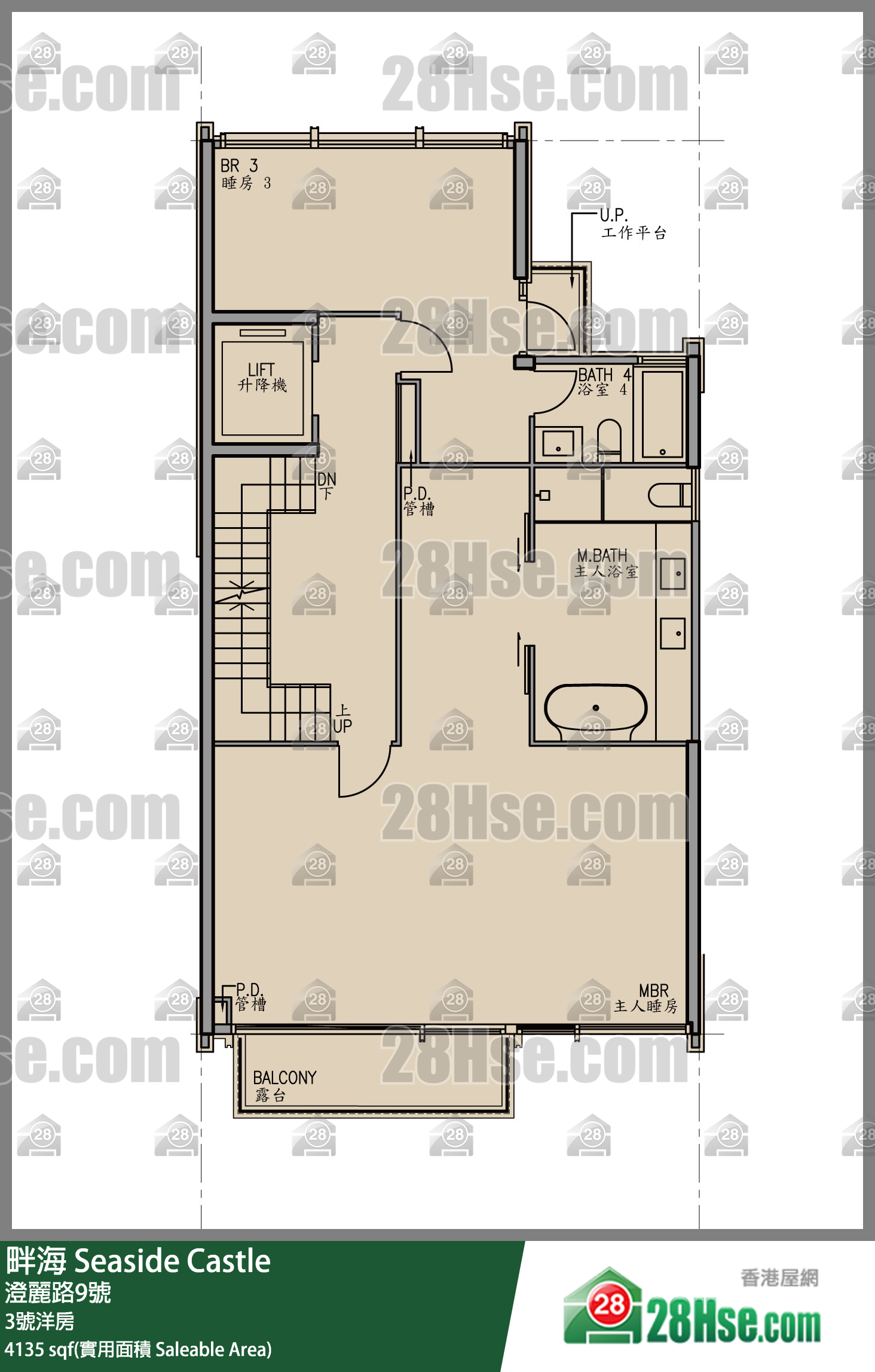 Seaside Castle, House 3 FloorPlan