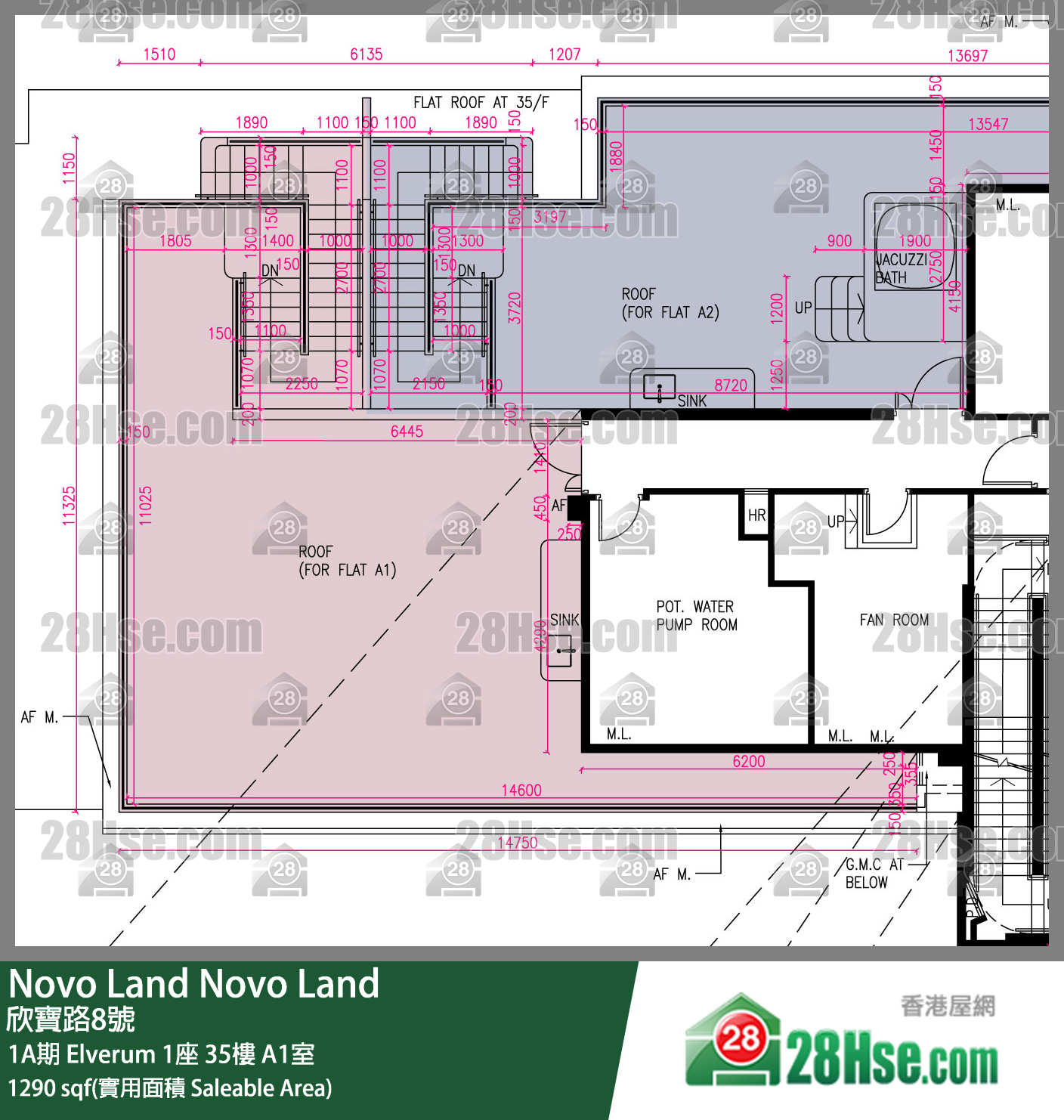 Novo Land 1A期 Elverum 1座 35楼 A1室 平面图