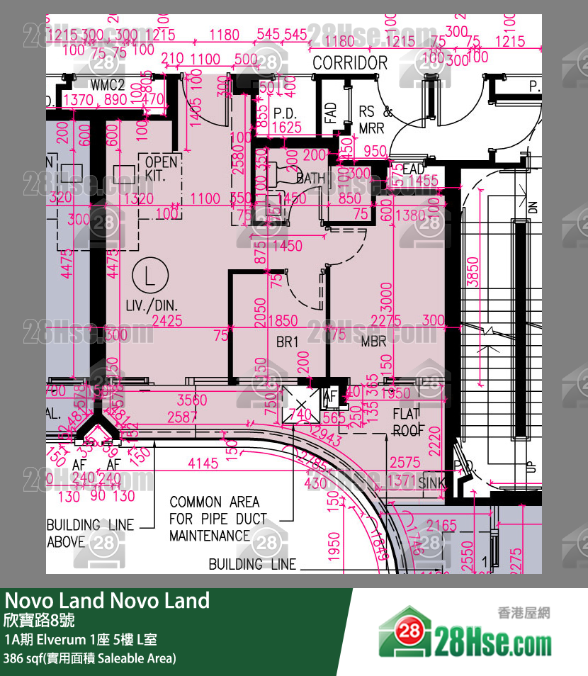Novo Land 1A期 Elverum 1座 5楼 L室 平面图