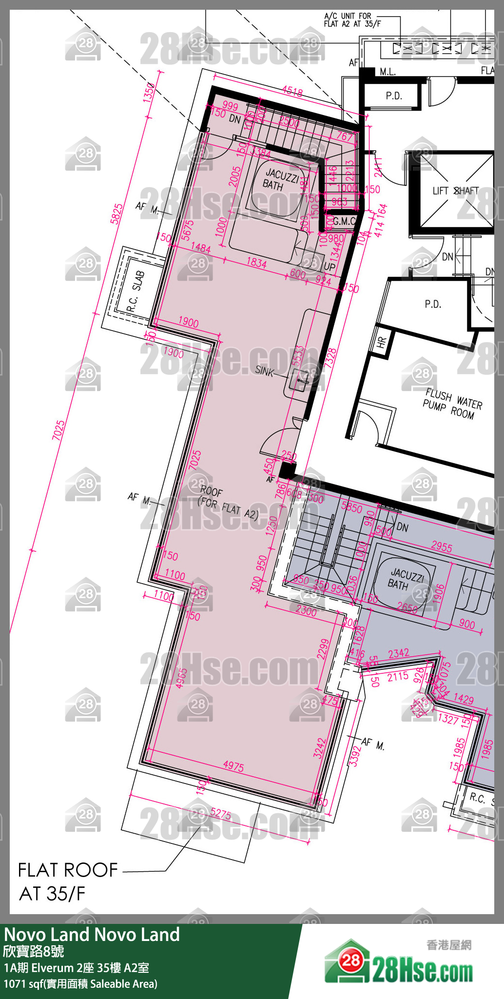 Novo Land 1A期Elverum 2座35楼 A2室 平面图