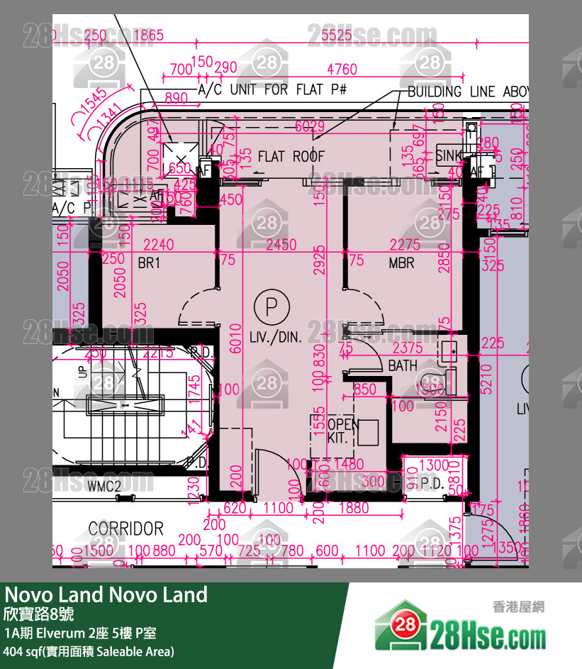 Novo Land 1A期 Elverum 2座 5楼 P室 平面图