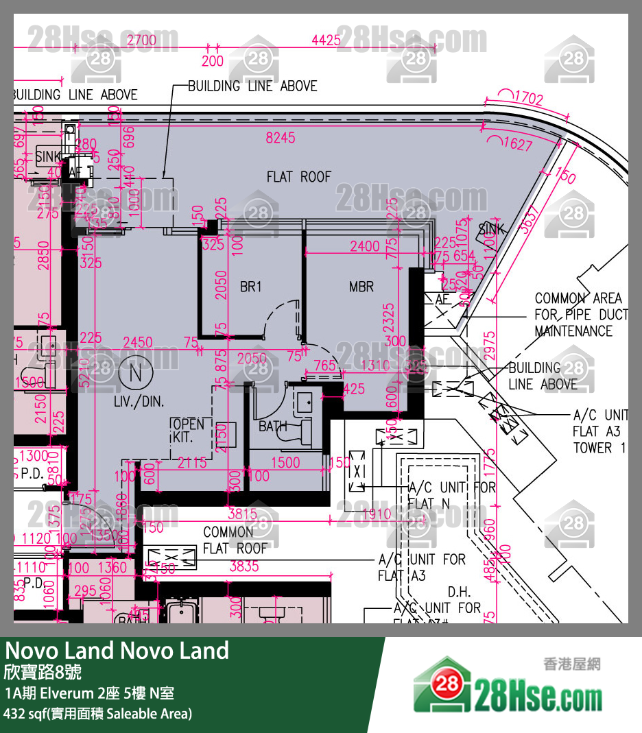 Novo Land 1A期Elverum 2座5楼 N室 平面图