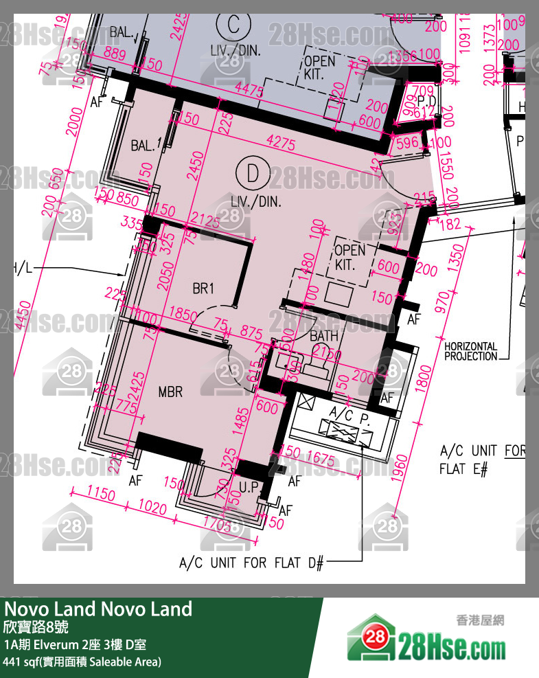 Novo Land 1A期 Elverum 2座 3楼 D室 平面图