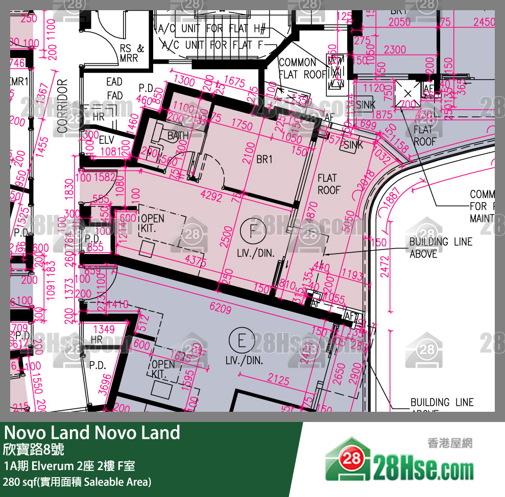 Novo Land 1A期 Elverum 2座 2楼 F室 平面图
