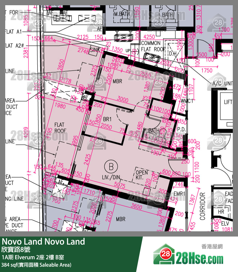 Novo Land 1A期 Elverum 2座 2楼 B室 平面图