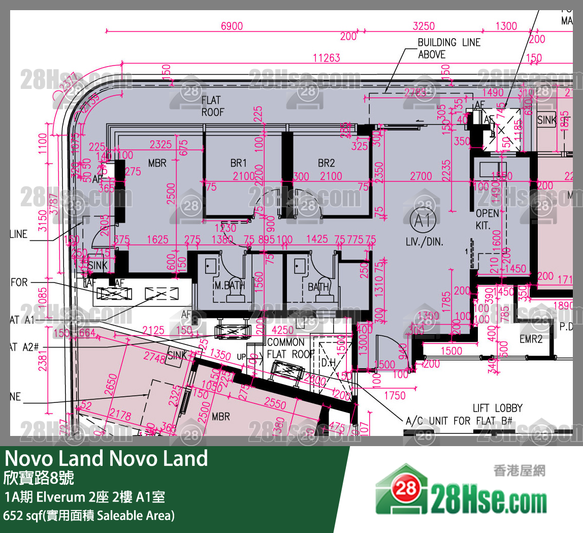 Novo Land 1A期 Elverum 2座 2楼 A1室 平面图