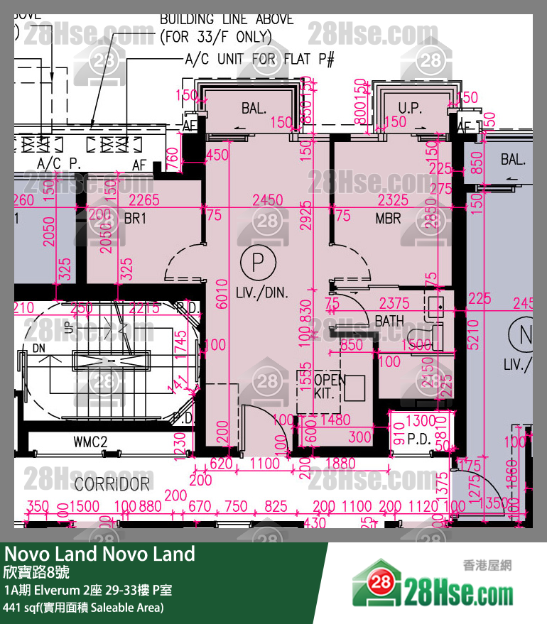 Novo Land 1A期 Elverum 2座 31楼 P室 平面图