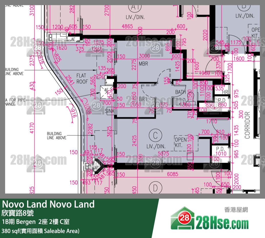 Novo Land 1B期 Bergen  2座 2楼 C室 平面图