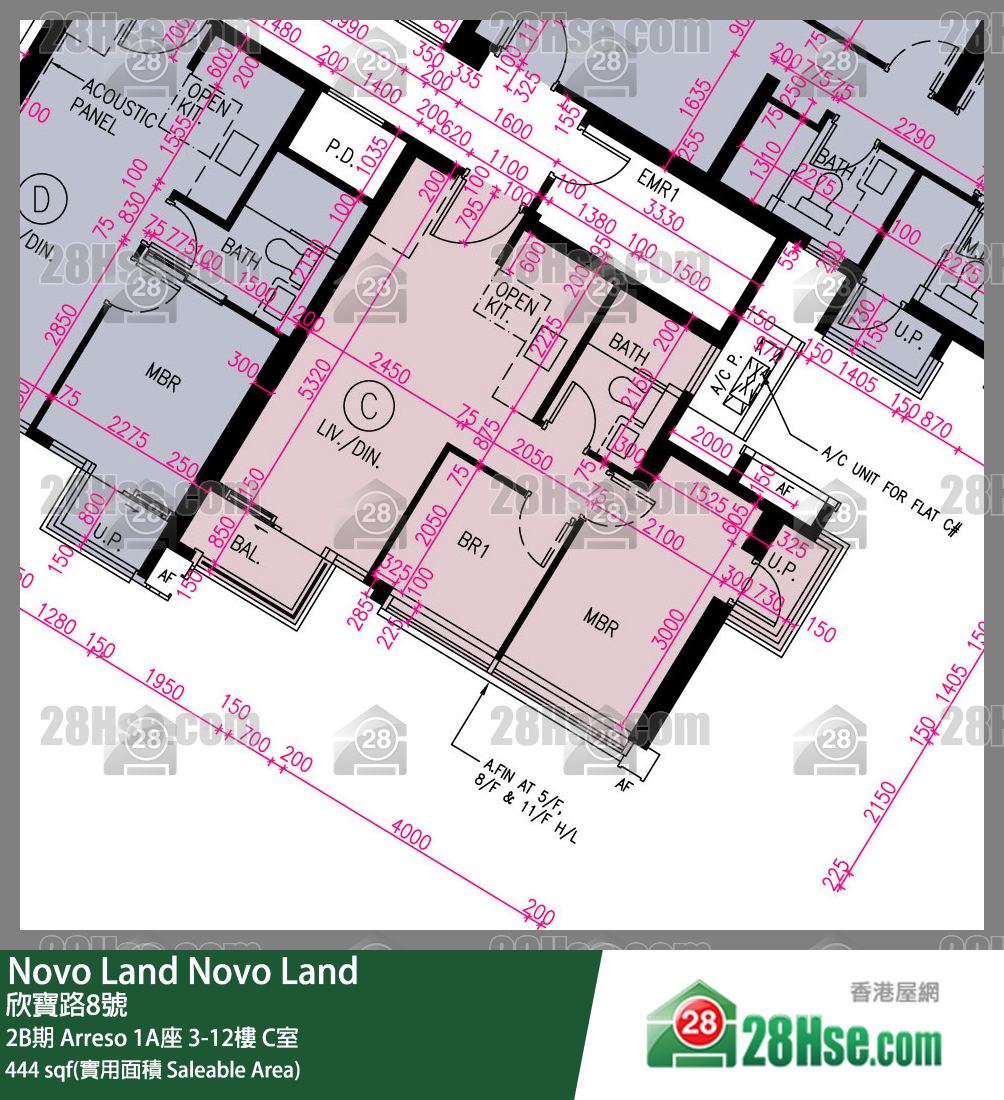 Novo Land 2B期 Arreso 1A座 7楼 C室 平面图