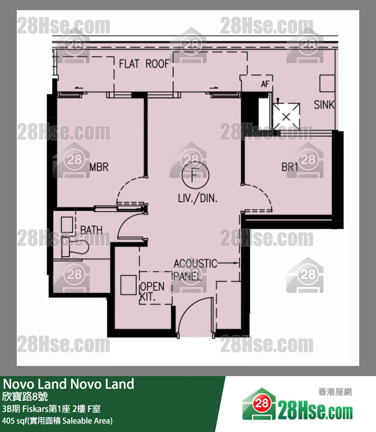 Novo Land 3B期 Fiskars第1座 2楼 F室 平面图