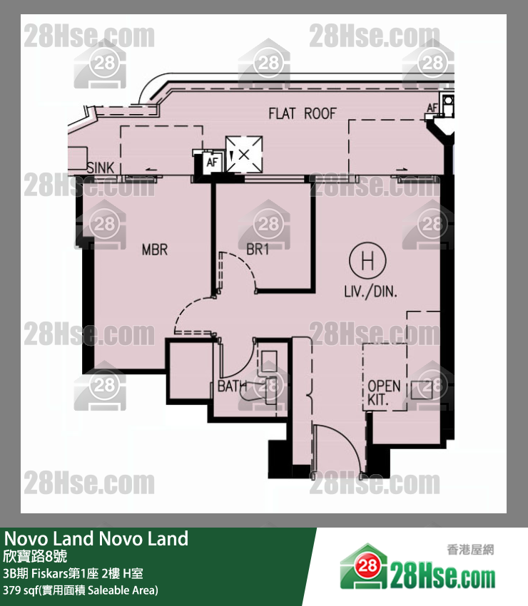 Novo Land 3B期 Fiskars第1座 2楼 H室 平面图