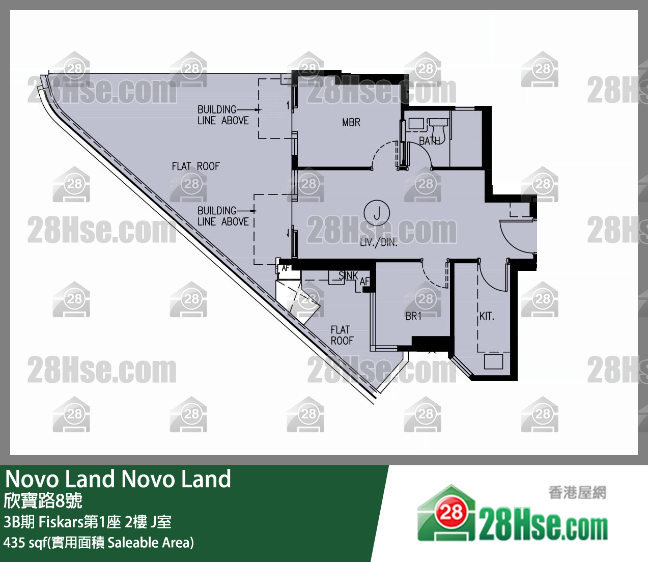 Novo Land 3B期 Fiskars第1座 2楼 J室 平面图