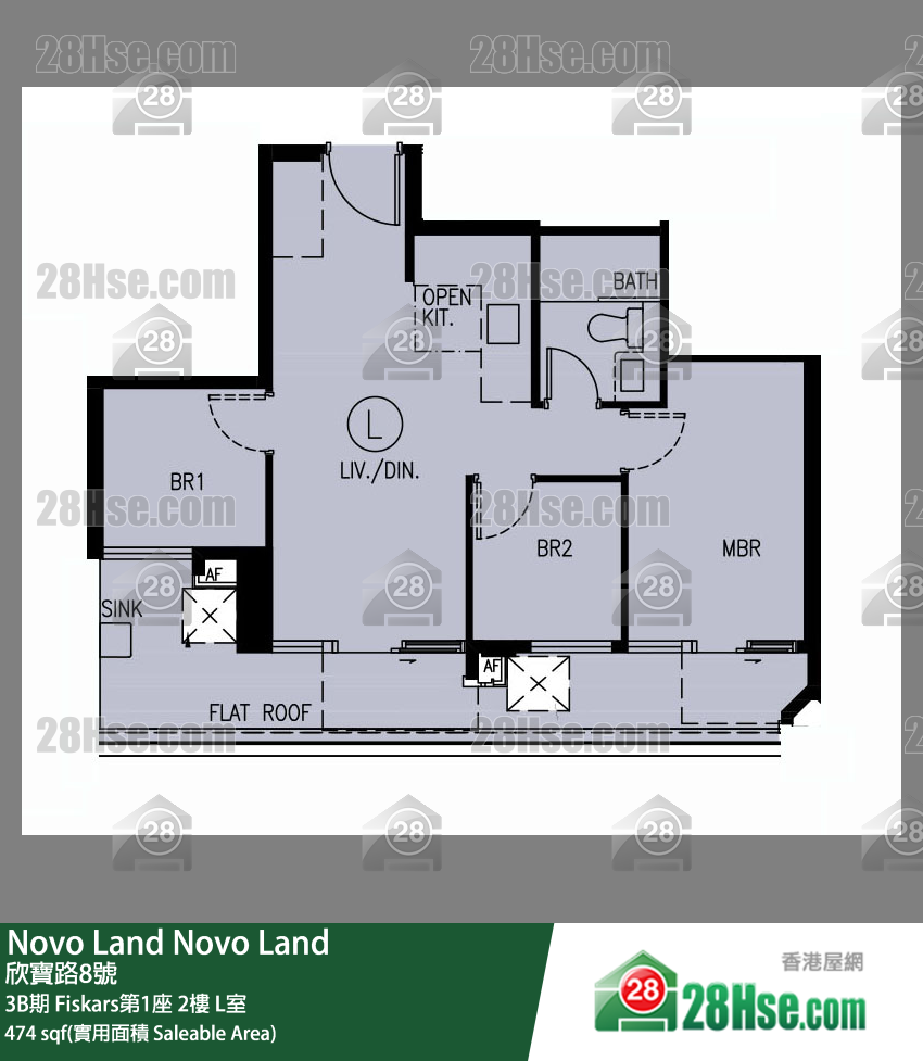 Novo Land 3B期Fiskars第1座2楼 L室 平面图