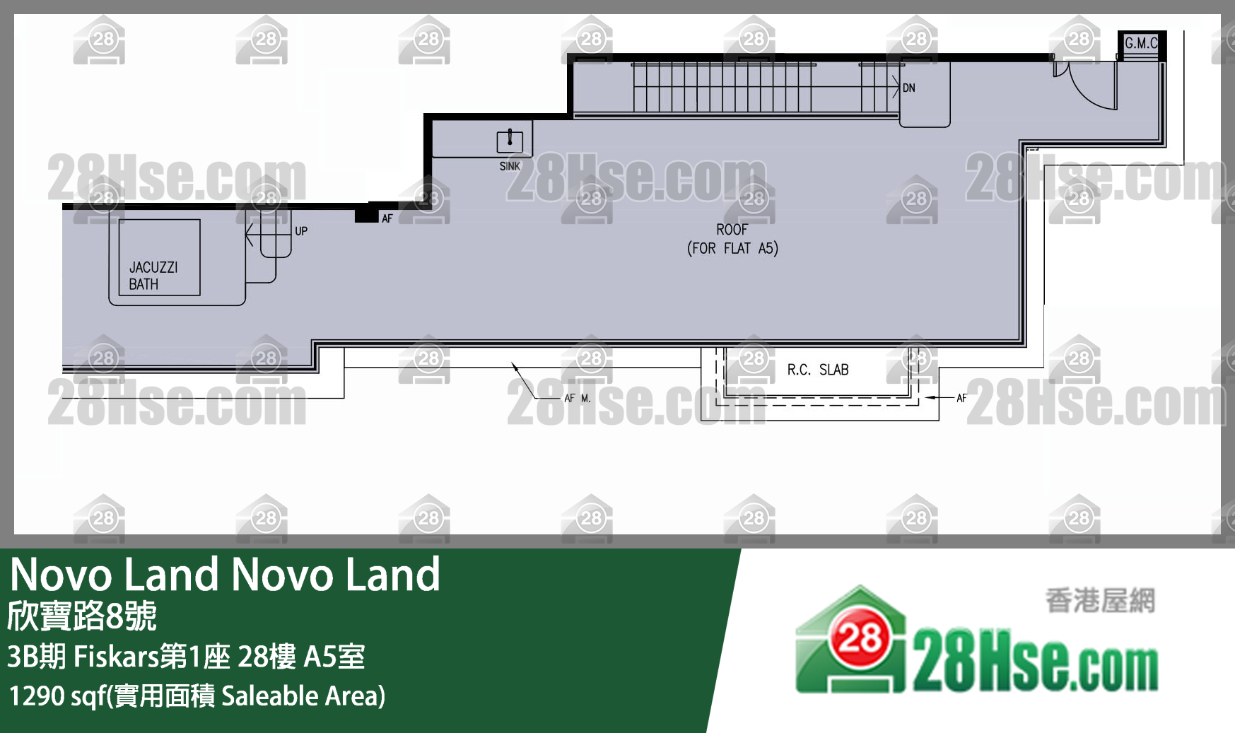 Novo Land 3B期Fiskars第1座28楼 A5室 平面图