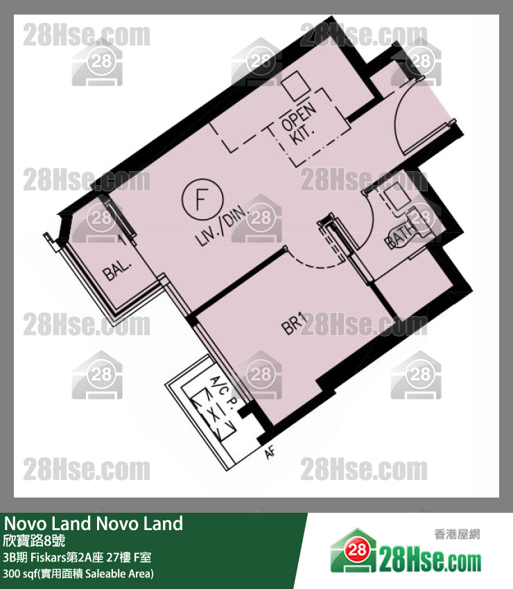 Novo Land 3B期 Fiskars第2A座 27楼 F室 平面图