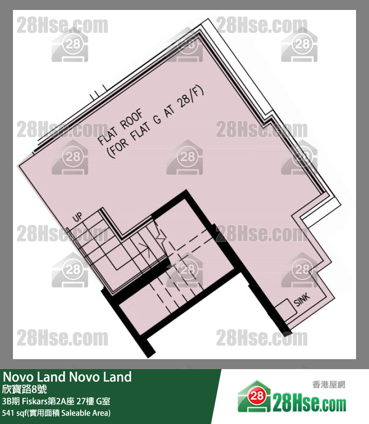 Novo Land 3B期Fiskars第2A座27樓 G室 平面圖