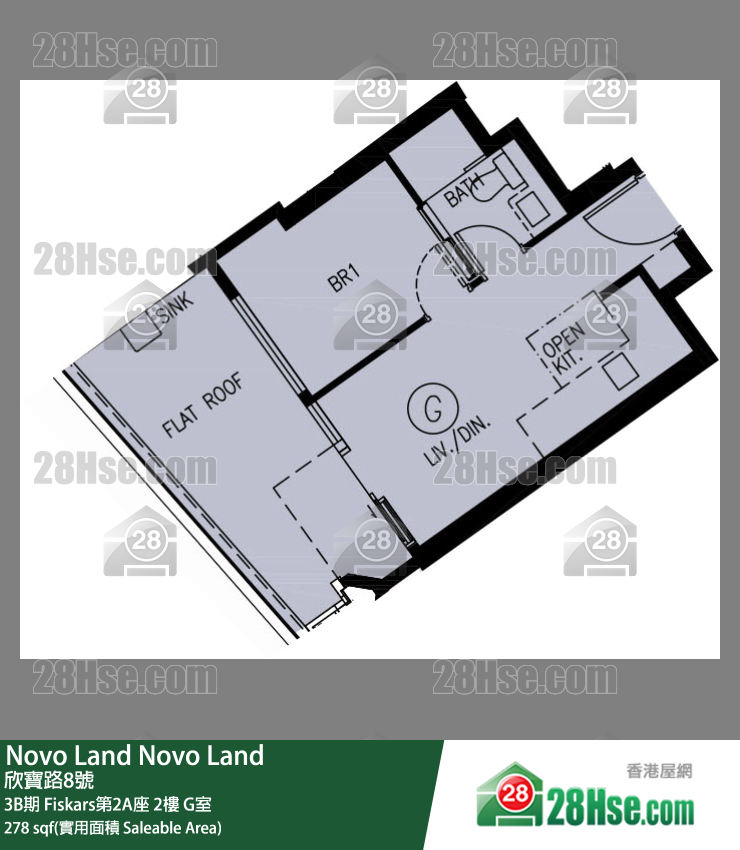 Novo Land 3B期 Fiskars第2A座 2楼 G室 平面图