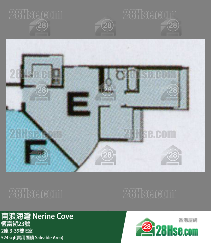 南浪海湾 2座11楼 E室 平面图