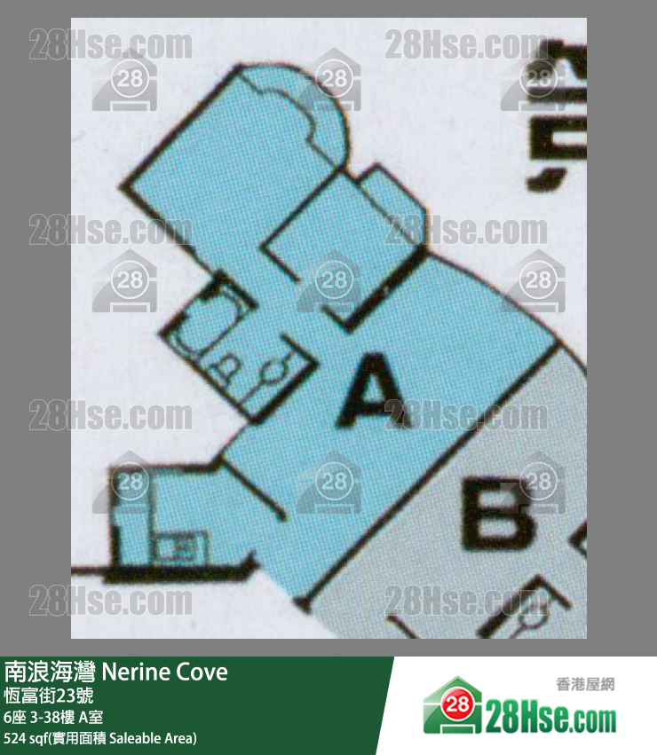 南浪海湾 6座 21楼 A室 平面图