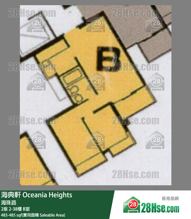 海典軒 2座30樓 B室 平面圖