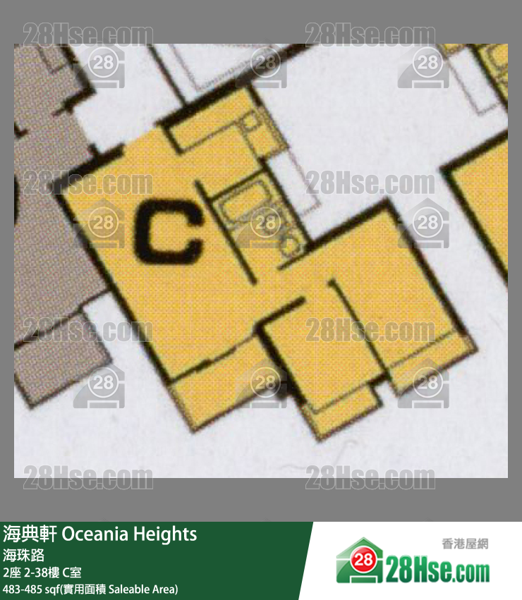 海典軒 2座31樓 C室 平面圖