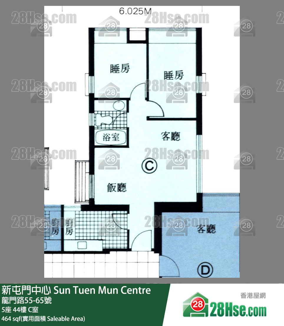 新屯門中心 5座44樓 C室 平面圖