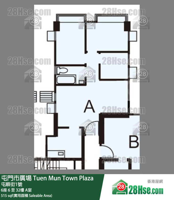 屯門市廣場 6座13樓 A室 平面圖
