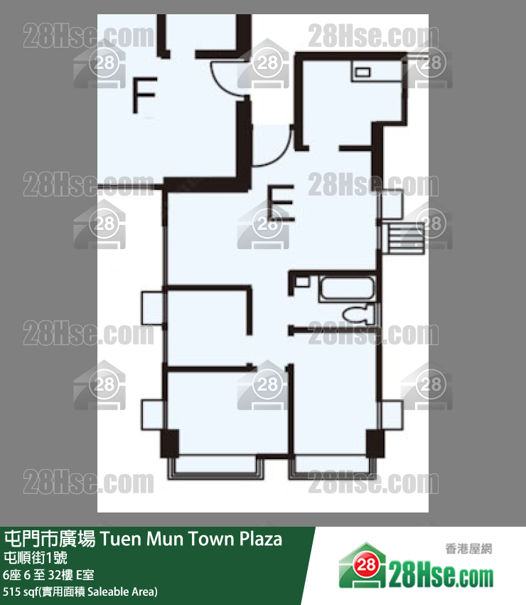 屯門市廣場 6座18樓 E室 平面圖