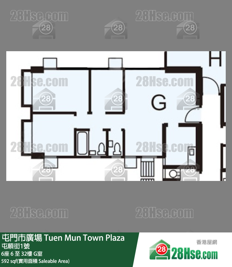 屯門市廣場 6座7樓 G室 平面圖