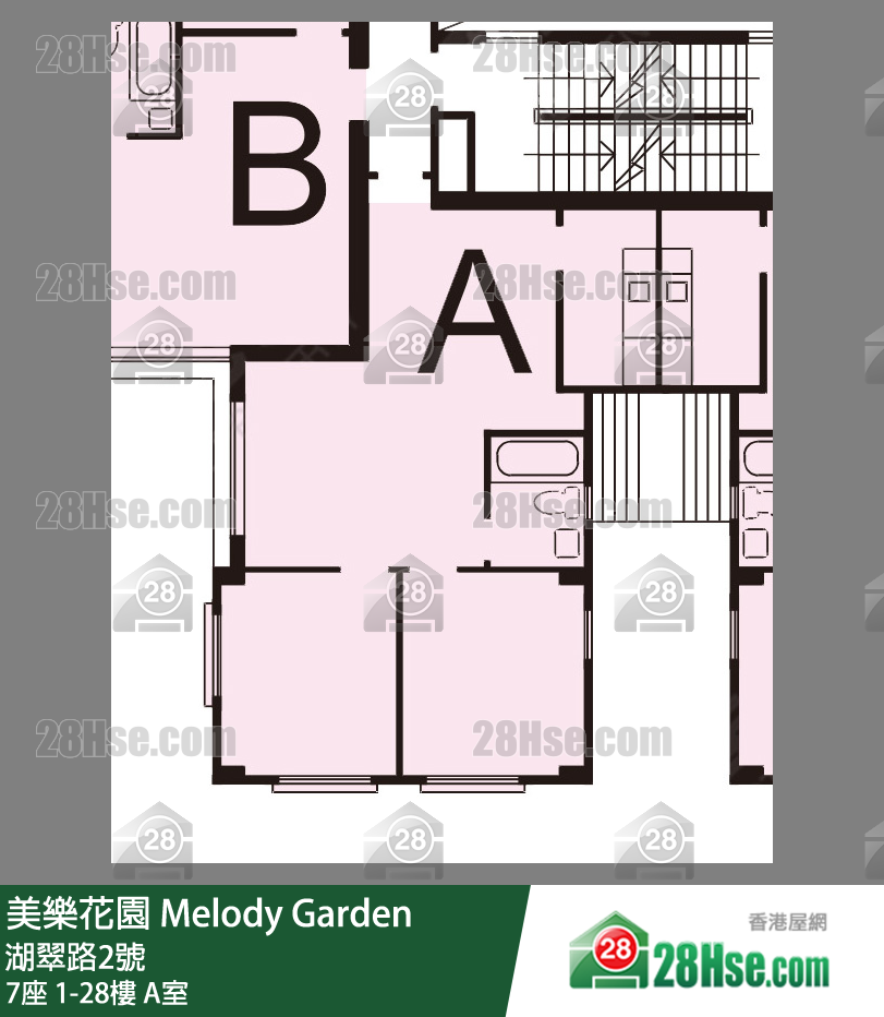 美樂花園 7座21樓 A室 平面圖