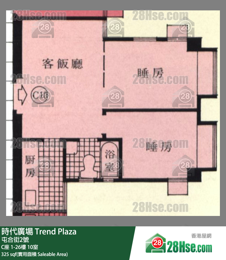 時代廣場 C座13樓 10室 平面圖