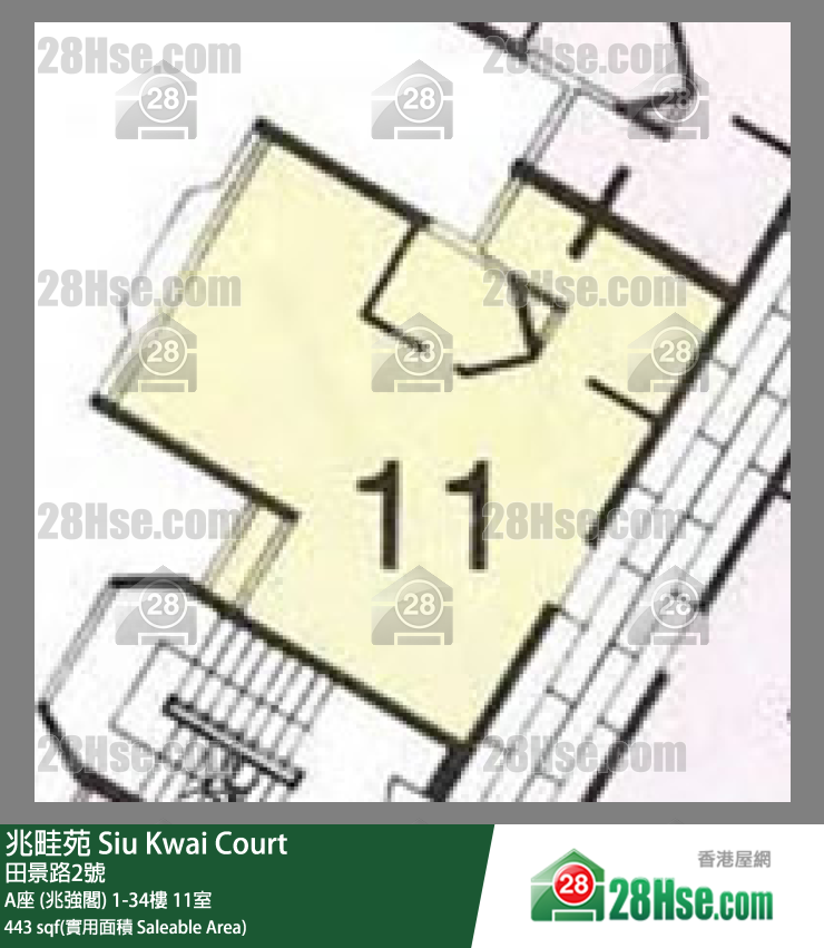 Siu Kwai Court Unit FloorPlan (Provided by 28Hse)