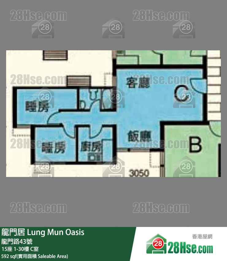 龍門居 15座26樓 C室 平面圖