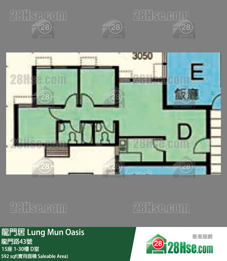 龍門居 15座18樓 D室 平面圖