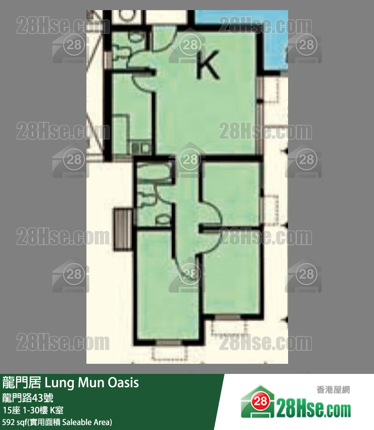 龍門居 15座30樓 K室 平面圖