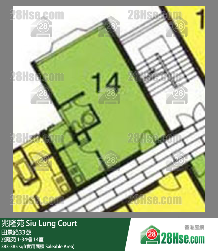 兆隆苑 兆隆苑 21楼 14室 平面图
