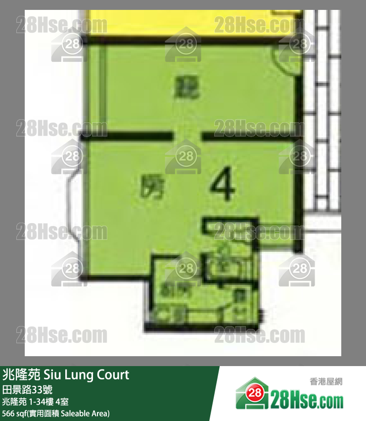 兆隆苑 兆隆苑18楼 4室 平面图