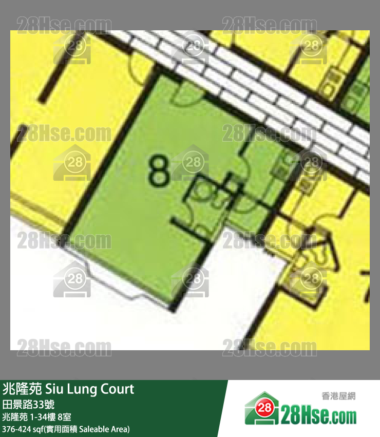 兆隆苑 兆隆苑28楼 8室 平面图