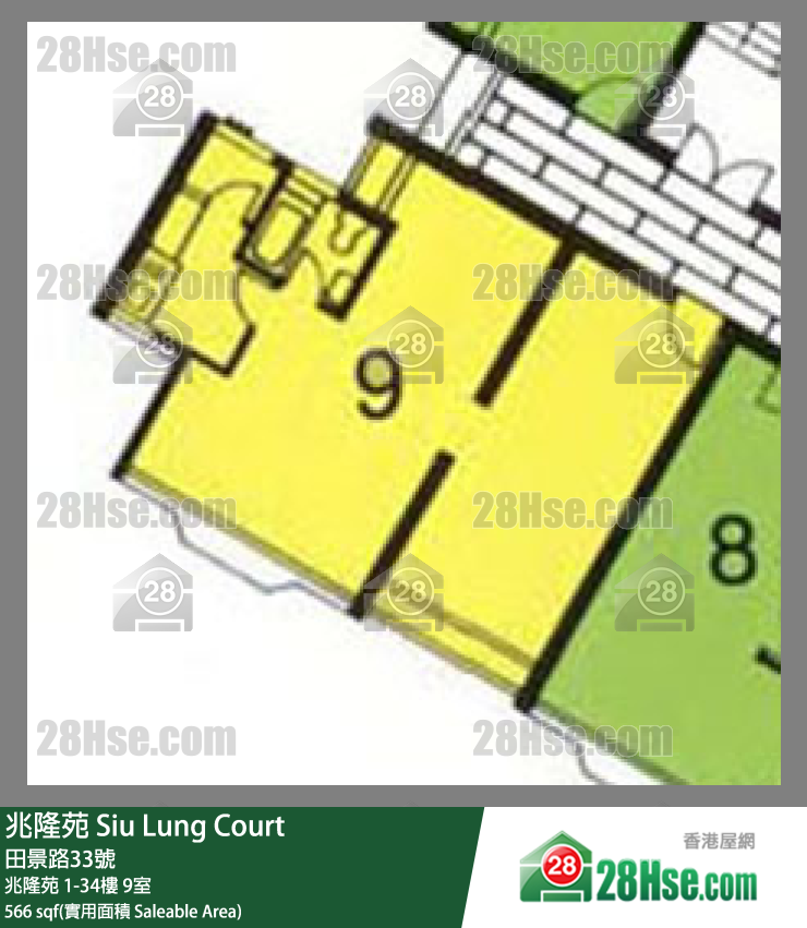 兆隆苑 兆隆苑25楼 9室 平面图