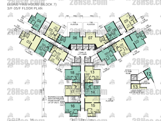 Leung Ying House 3/f To 35/f FloorPlan