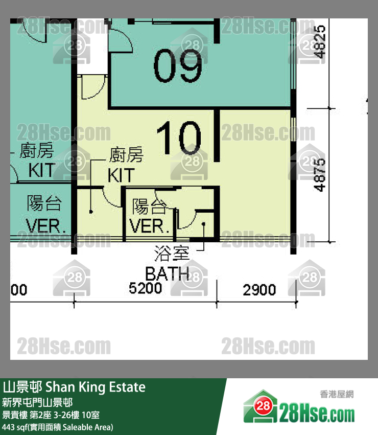 山景邨 景貴樓第2座22樓 10室 平面圖