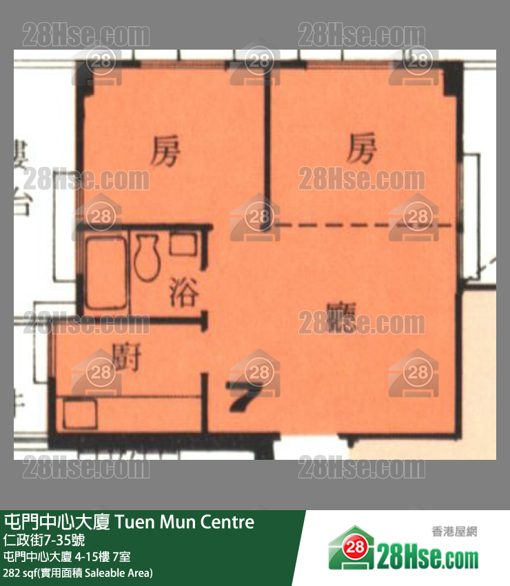 屯門中心大廈 屯門中心大廈13樓 7室 平面圖