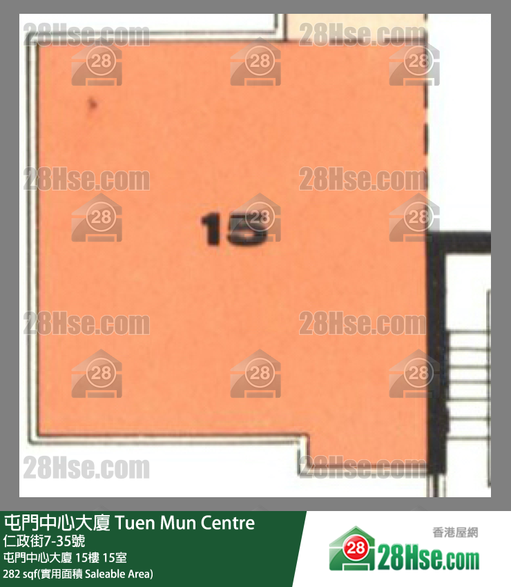 屯門中心大廈 屯門中心大廈 15樓 15室 平面圖
