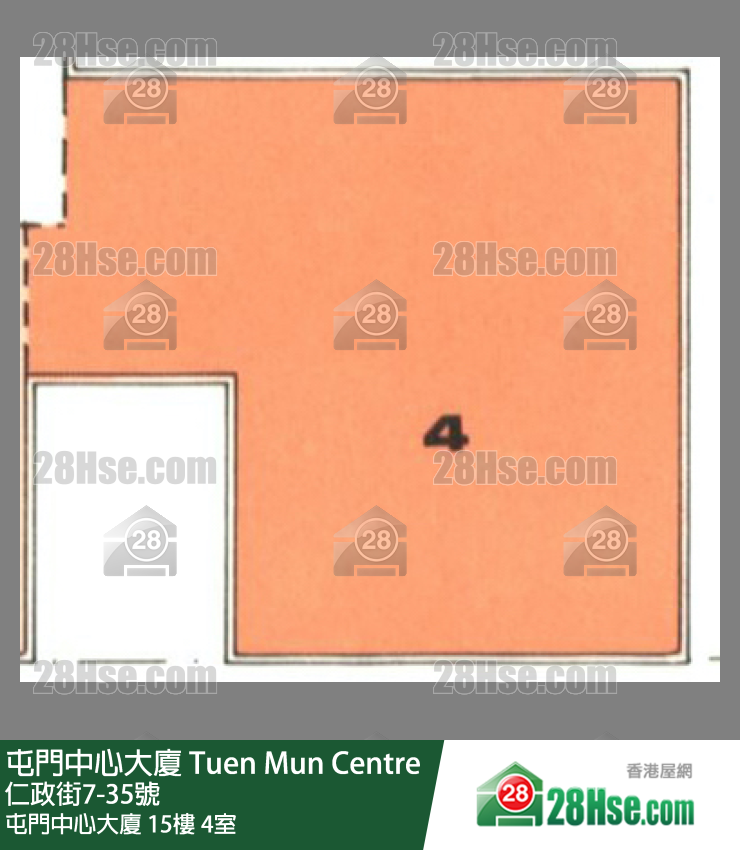 屯門中心大廈 屯門中心大廈15樓 4室 平面圖