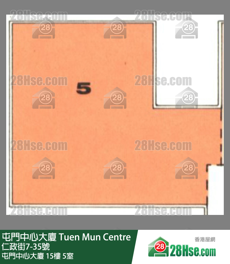 屯門中心大廈 屯門中心大廈15樓 5室 平面圖