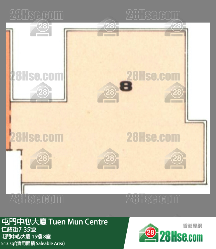 屯門中心大廈 屯門中心大廈15樓 8室 平面圖