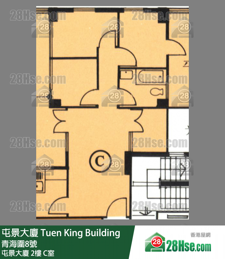 Tuen King Building,  Flat C, 2/f, Tuen King Building FloorPlan