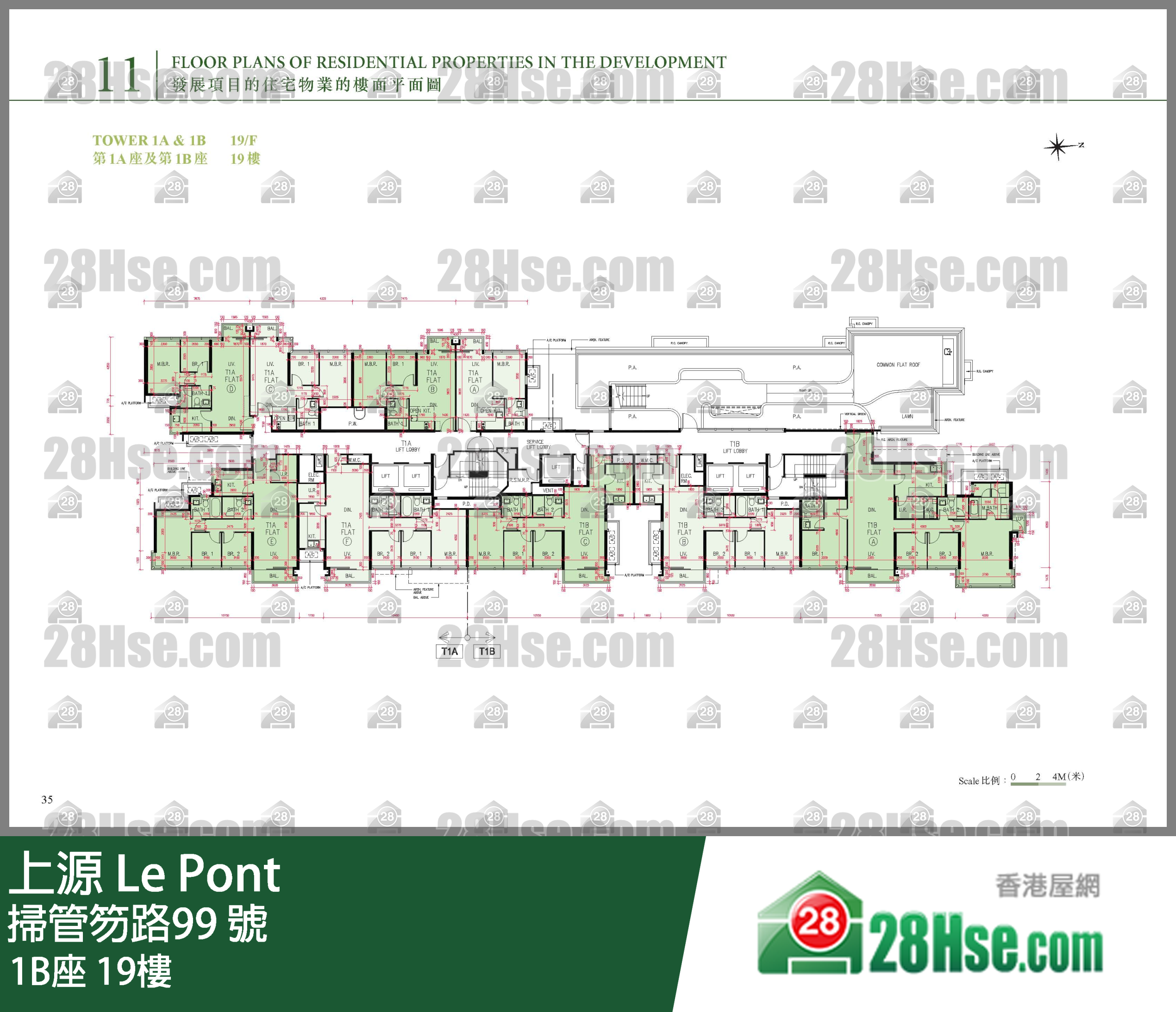 1B座 19樓 平面圖