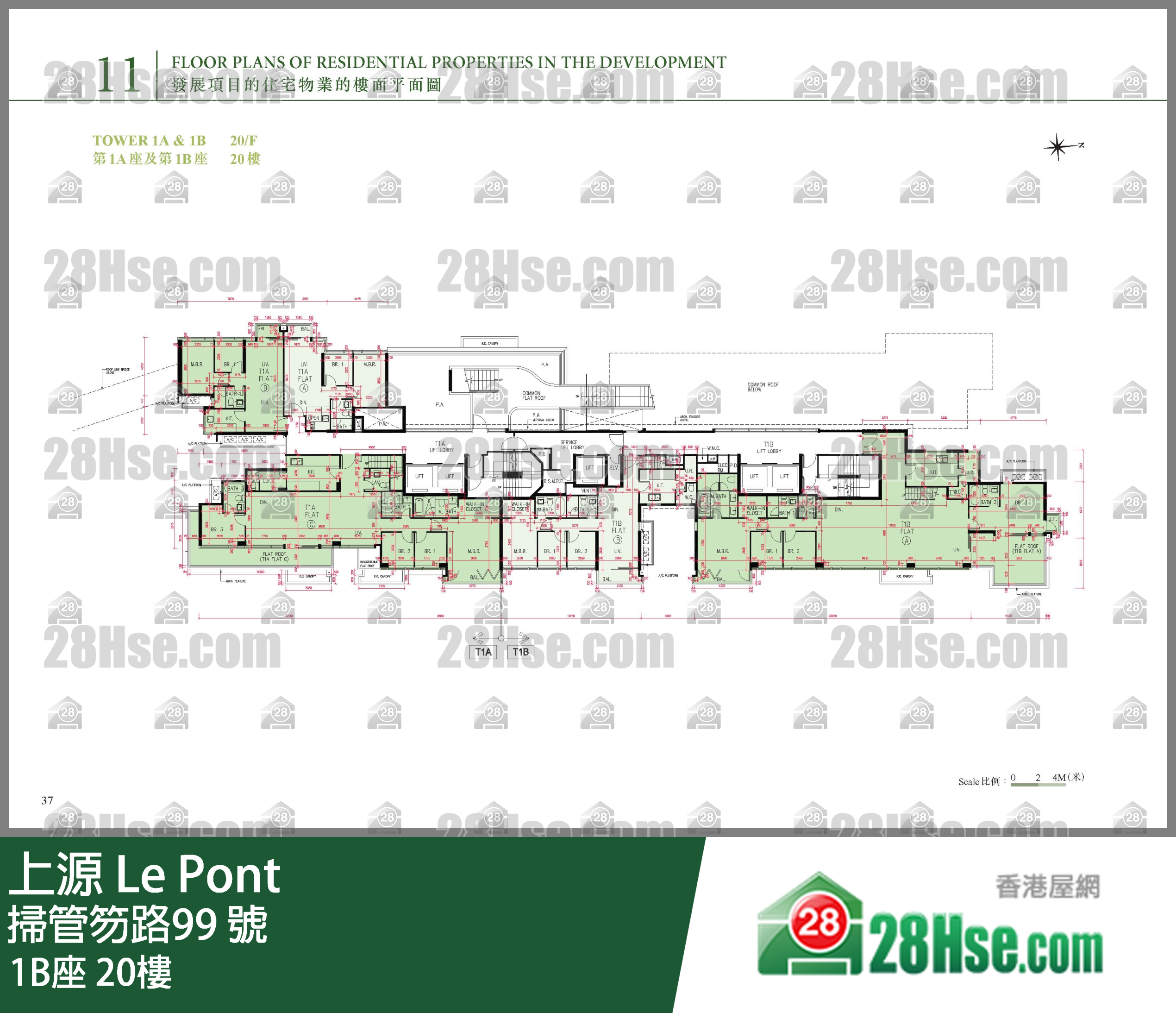1B座 20樓 平面圖