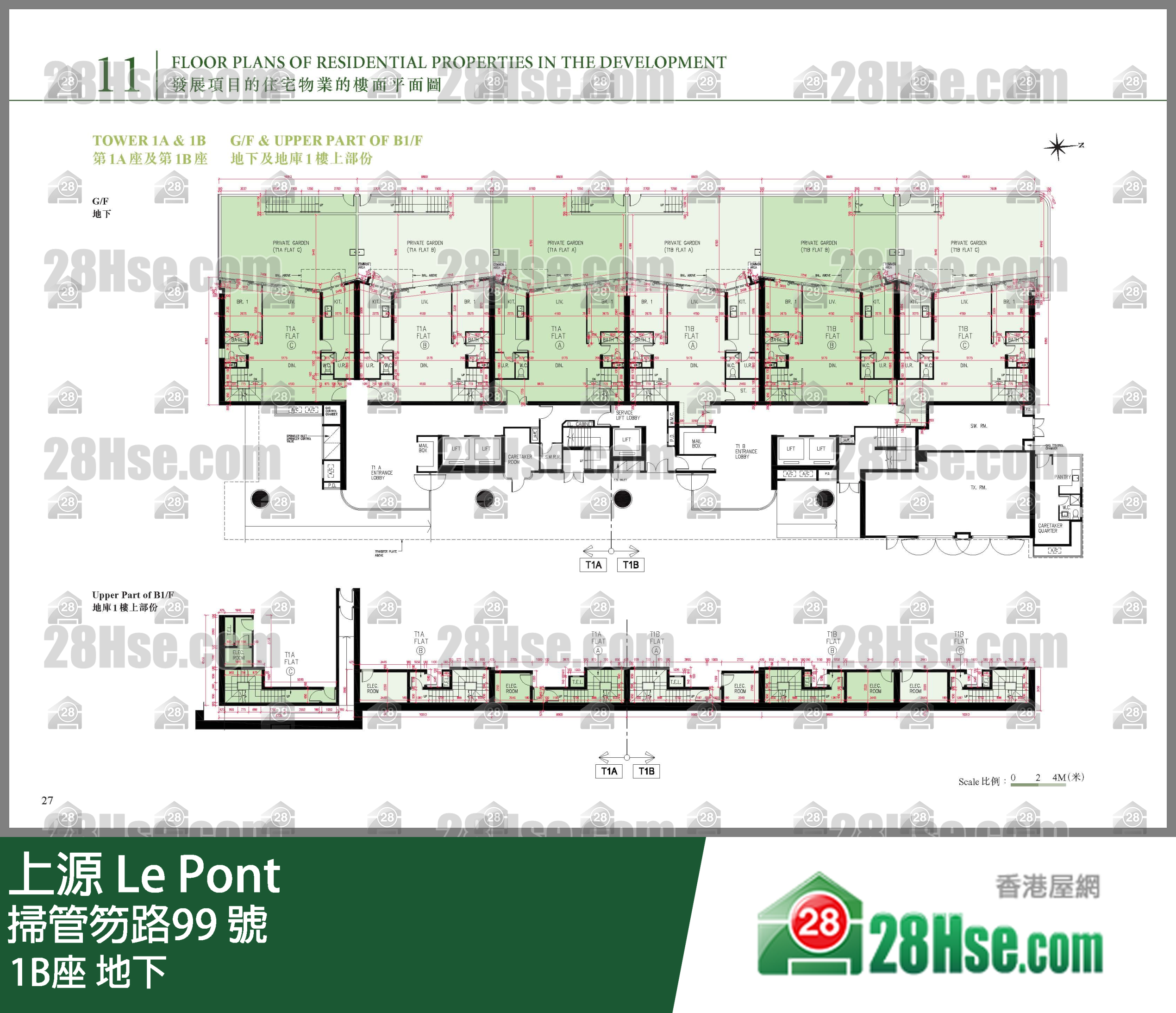 1B座 地下 平面圖